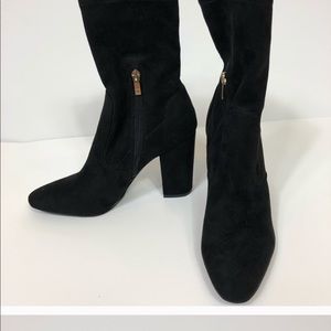 Ivanka Trump black suede ankle boots 9 *NWOT